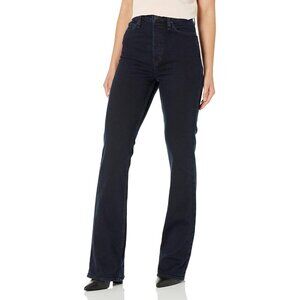 Womens Faye Ultra High Rise Bootcut Jeans Cotton Elastane Flared Casual